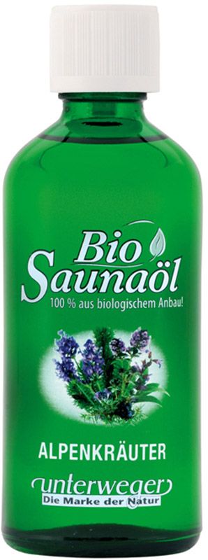 UNTERWEGER Bio Saunaöl Öl Alpenkräuter 100 ml