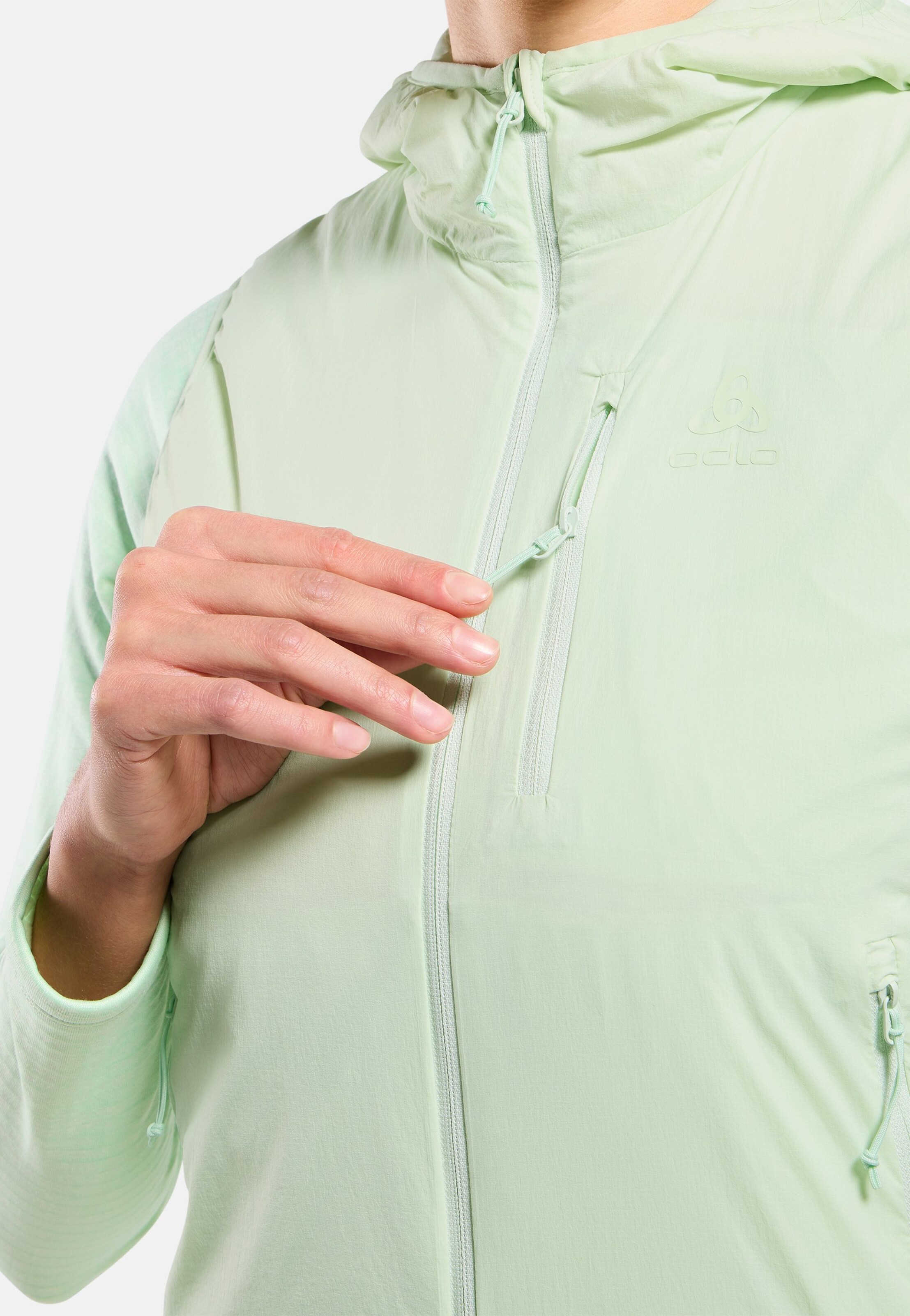 Isolierte Ascent Hybridweste mit Wolle in ambrosia