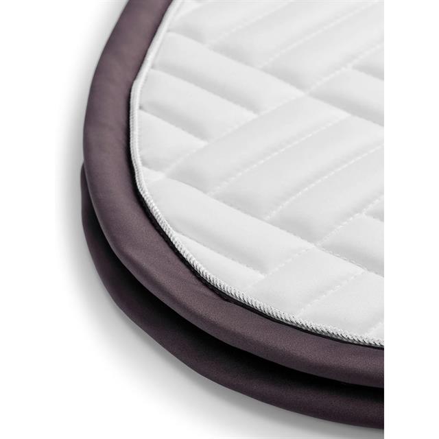 Zadeldek Equestrian Stockholm White Modern Dark Violet Springen Wit-paars