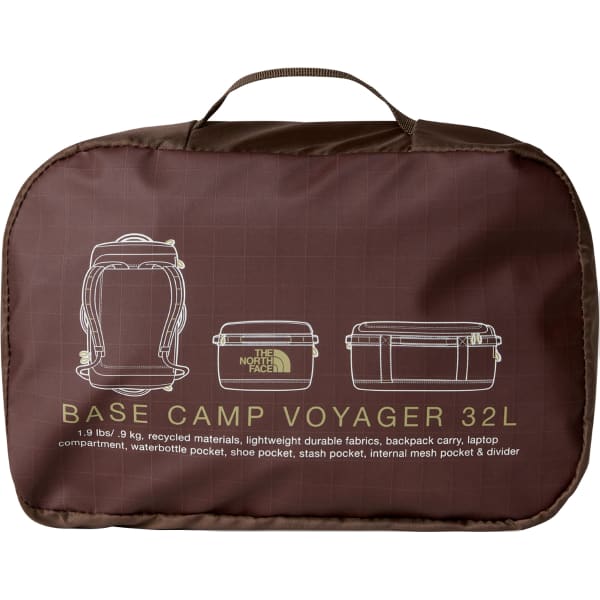 Duffel THE NORTH FACE BASE CAMP VOYAGER DUFFEL 32L SMOKEY BROWN/KHAKI STONE