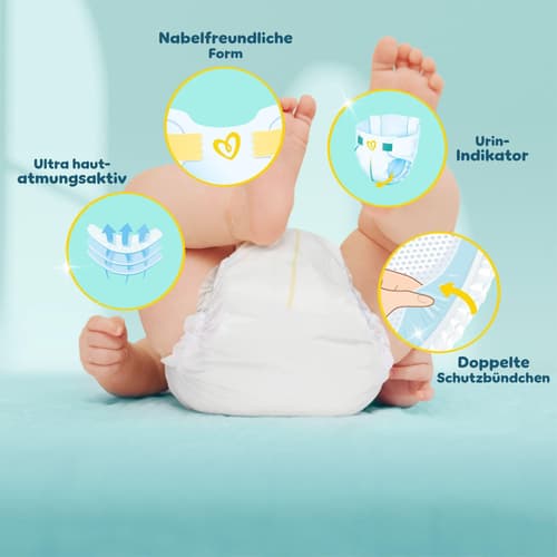 Pampers Premium Protection Windeln Gr.0, Single Pack,