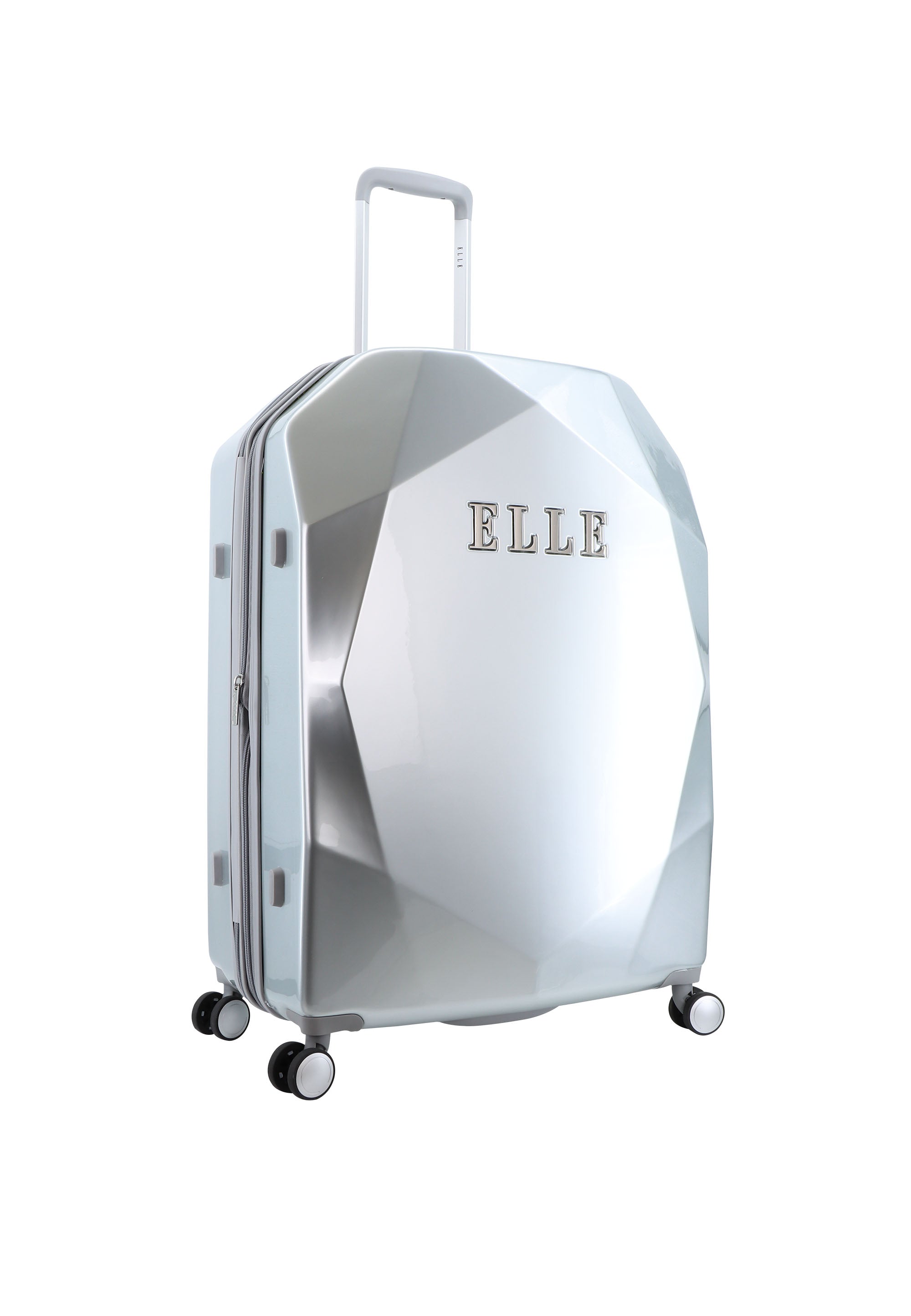 ELLE Diamond 76.5 cm reiskoffer - Silver