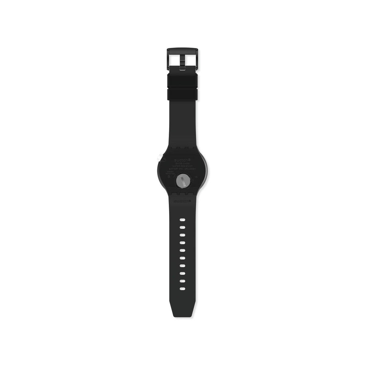 Montre SWATCH Big bold bioceramic Night trip homme bracelet silicone noir