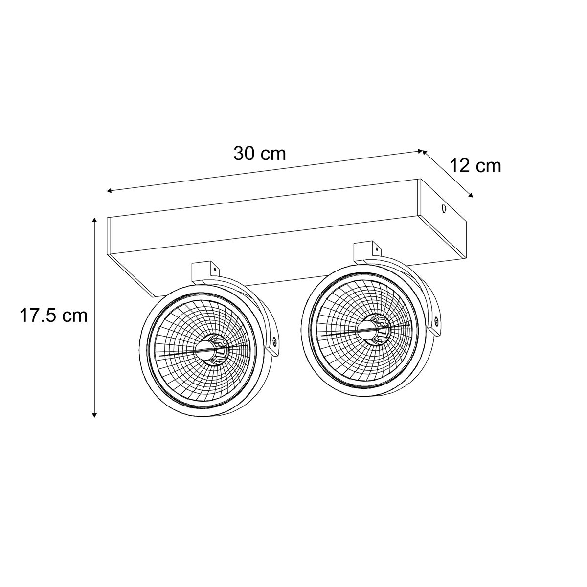 Moderne plafondspot beige G9 rond draai- en kantelbaar 2-lichts - Go