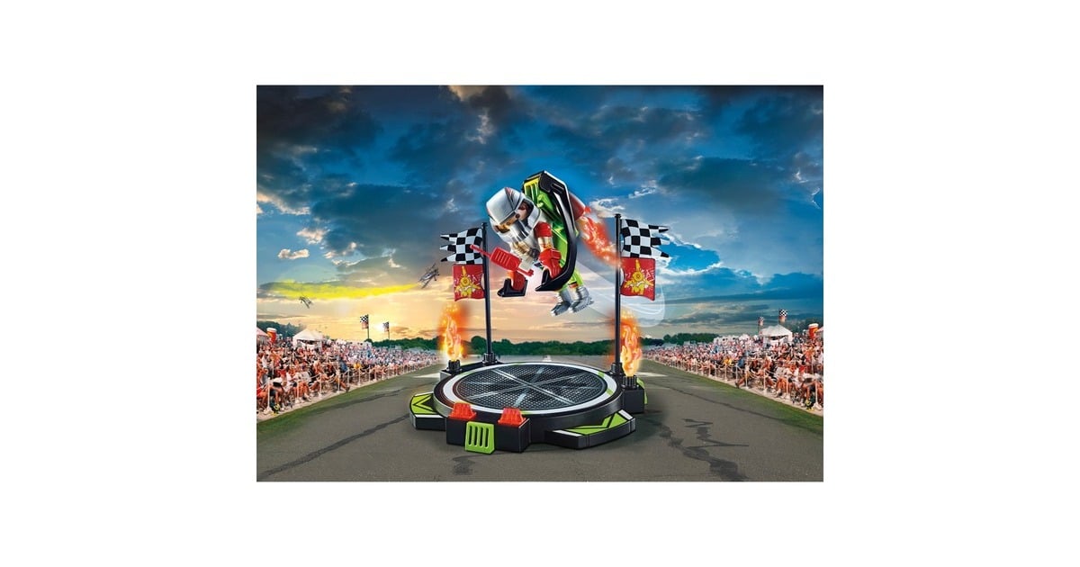 PLAYMOBILStuntshow - Air Stuntshow Jetpack-vlieger Constructiespeelgoed  (70836)
