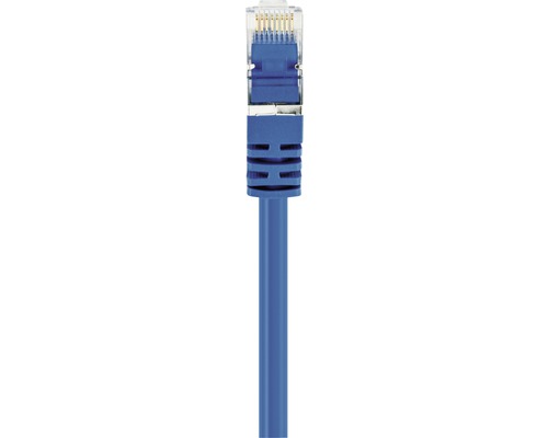 CAT 8 netwerkkabel S/FTP 2x RJ45 connectoren 2 m blauw Schwaiger CKO8020531