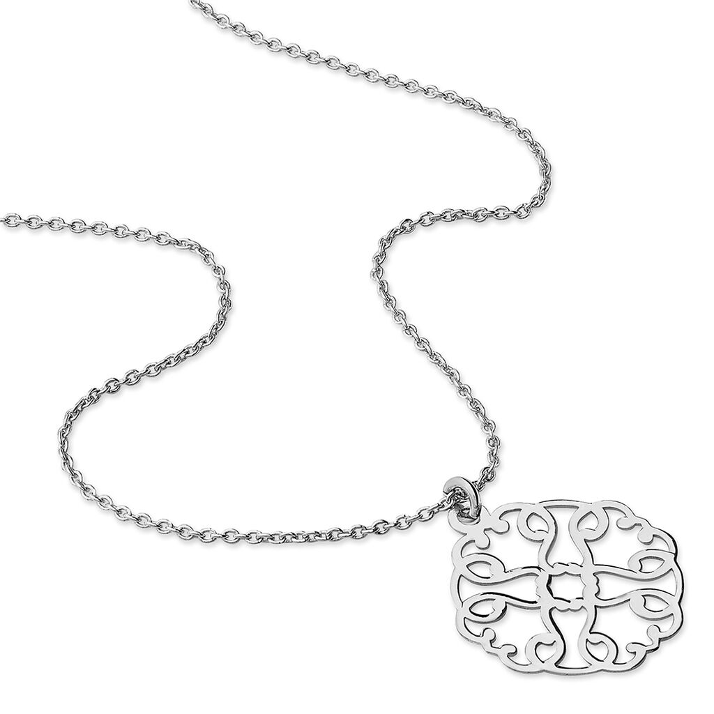 Collier Lev Argent Blanc