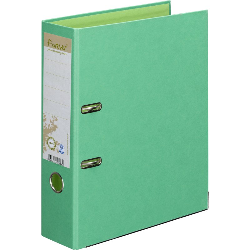 Classeur à levier cartonné Exacompta Forever A4 maxi - Dos 8 cm bicolores couleurs assorties