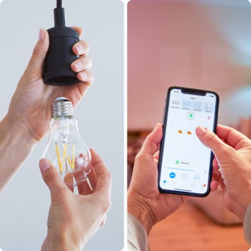 WiZ Connected LED peer E27 60W filament helder koel tot warmwit licht dimbaar