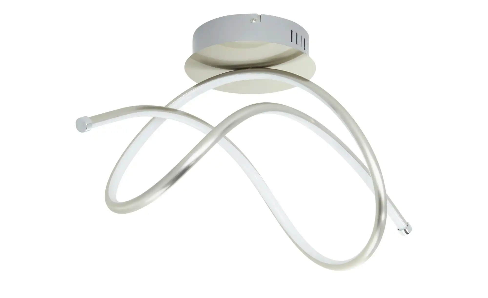 Paul Neuhaus LED-Deckenleuchte, Nickel-matt, geschwungen