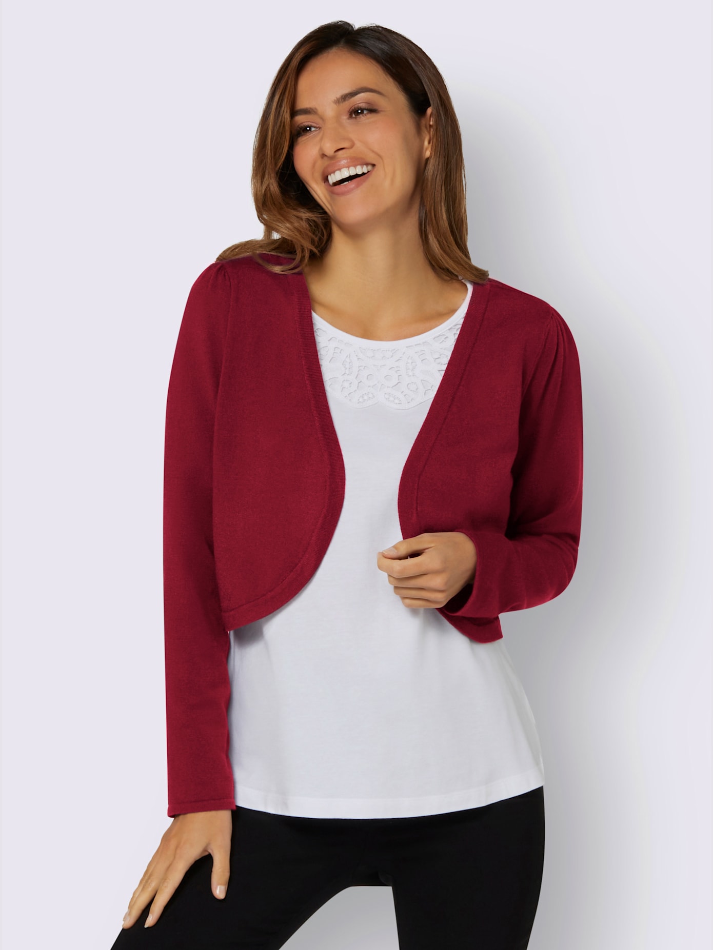 Boléro en tricot coupe boléro tendance