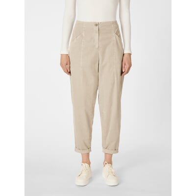 Damen-Feincordhose, Naturweiß