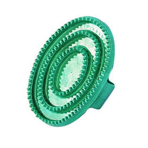 Raspador de borracha Roma para cavalos, cor verde-azulada