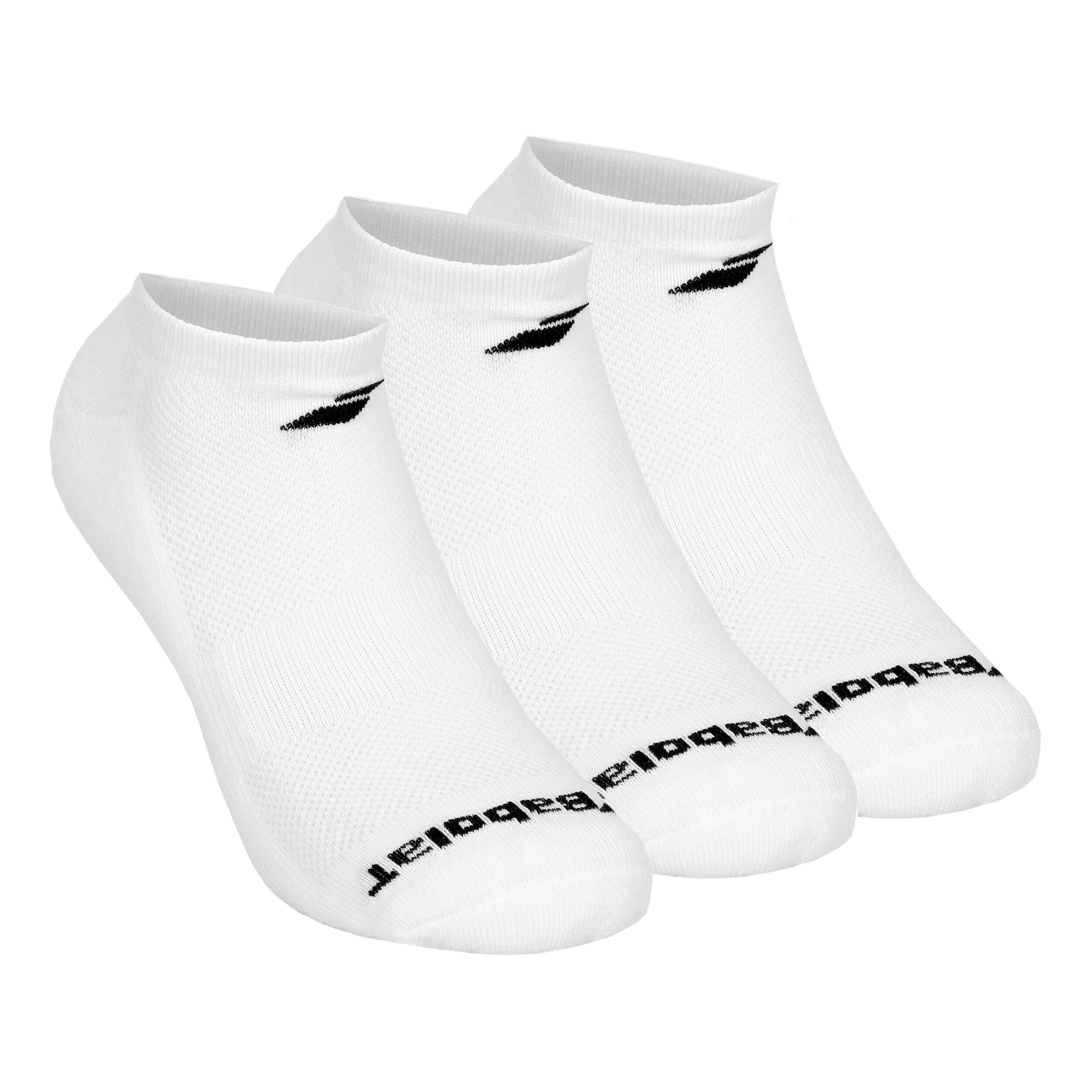 Babolat Invisible Chaussettes De Tennis Pack De 3 - Blanc , Noir