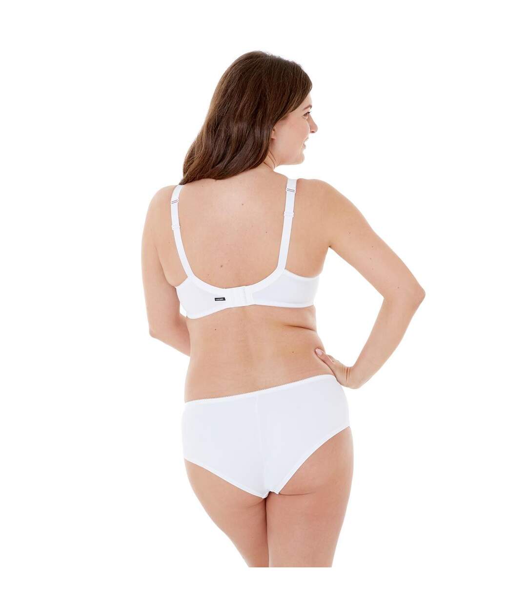 Soutien-gorge à armatures bonnet C, D et E blanc Elena