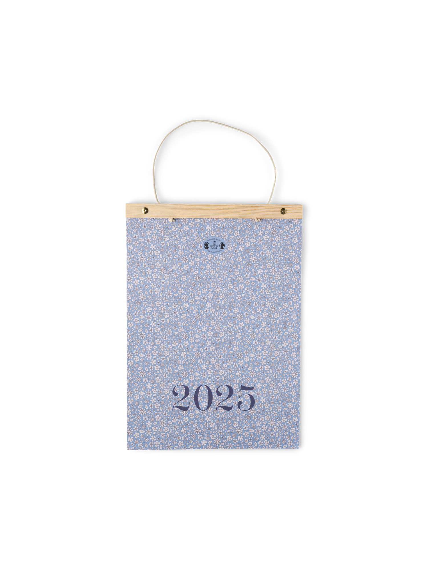 Vægkalender | Papir/fyrretræ. | Misty Blue