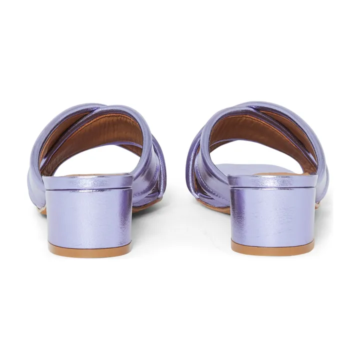 Anthology Paris Mules Grace Cuir | Lilas