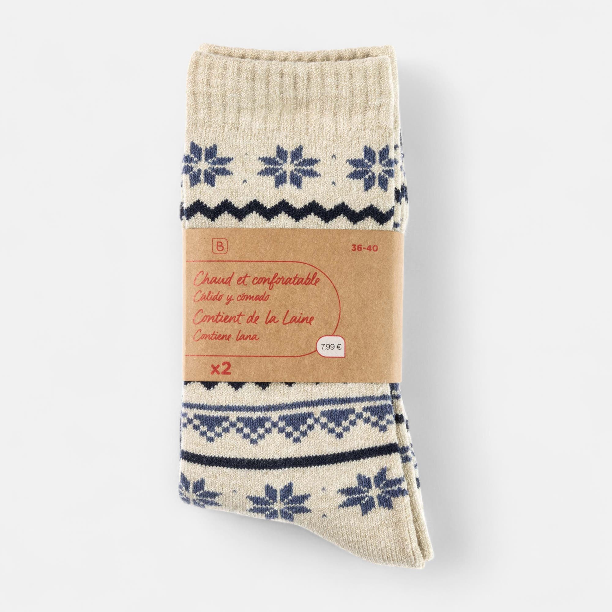 Chaussettes Femme bleu marine