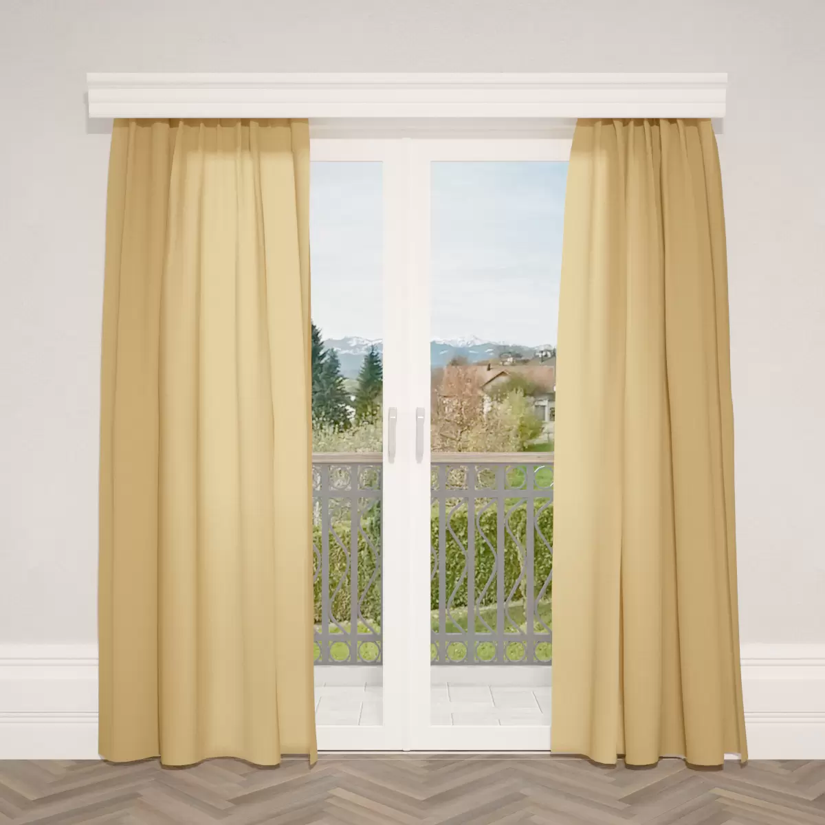 Nachtvorhang Aspect Linen Gelb