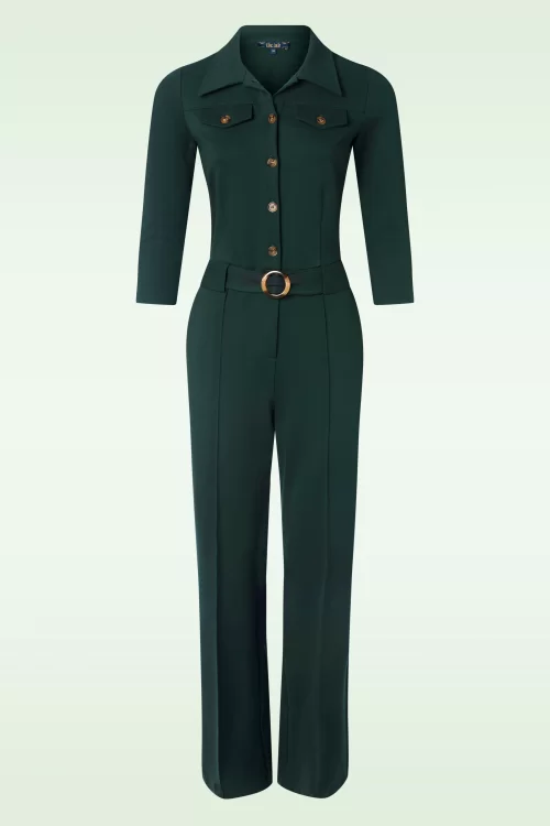 King Louie Alexa Uni Rodeo jumpsuit in sycamore groen