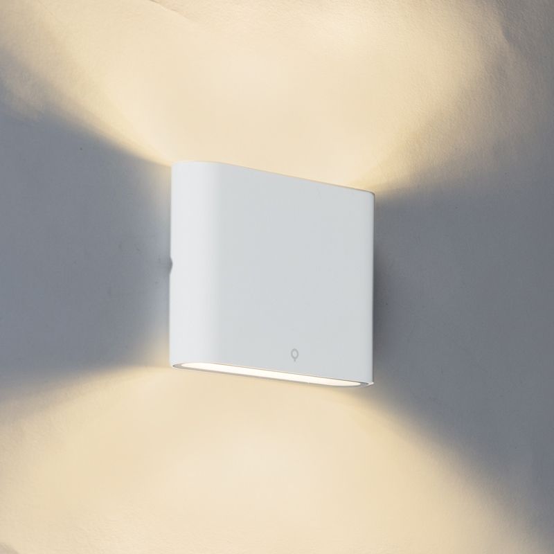 Moderne buiten wandlamp wit 11,5 cm incl. LED - Batt