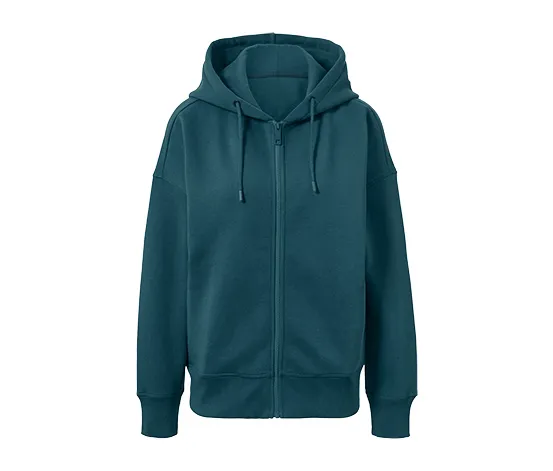 Sweatjacke, dunkelsmaragdgrün