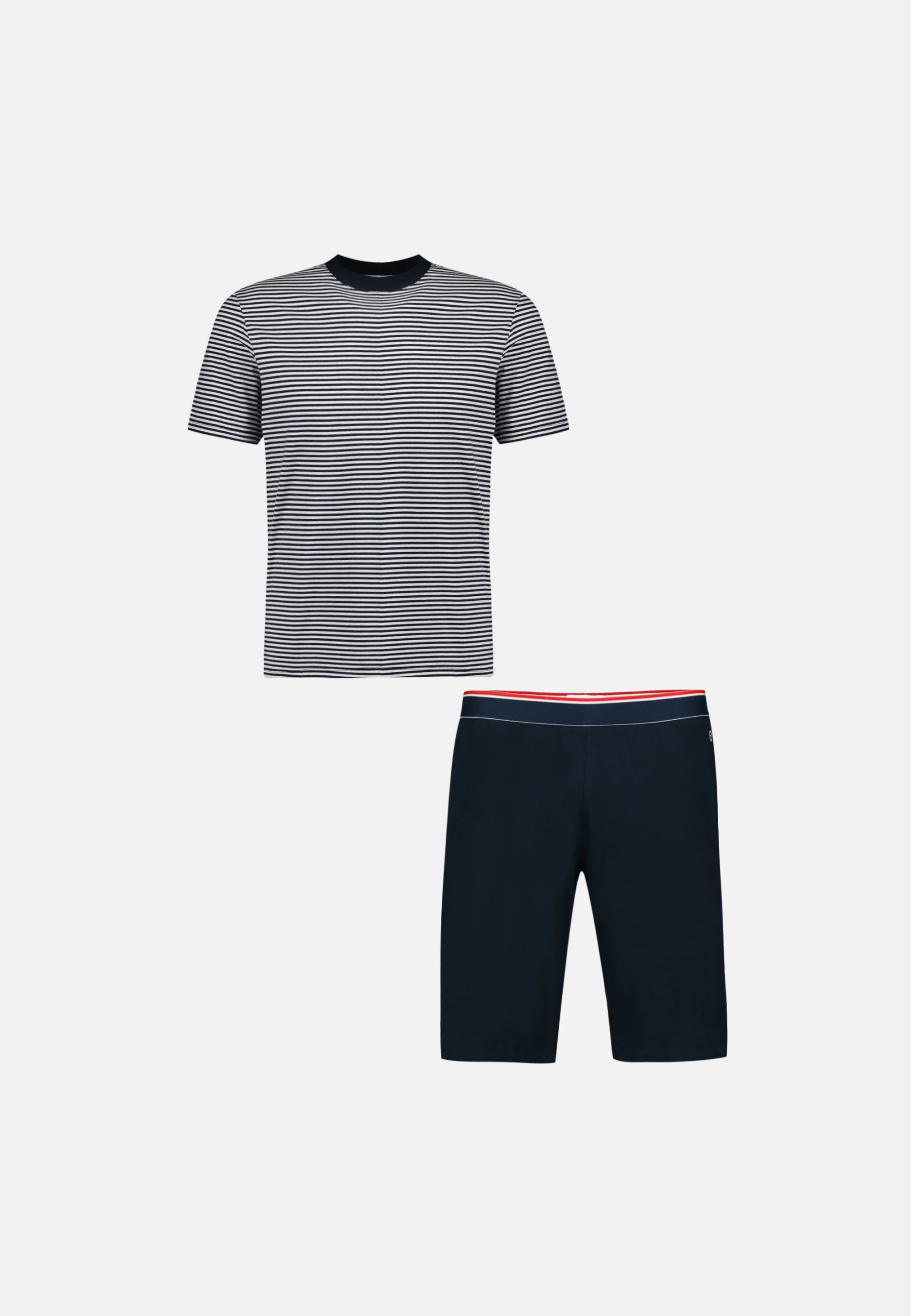 Ensemble pyjama t-shirt et short en coton-Pyjama Jeason Marinière