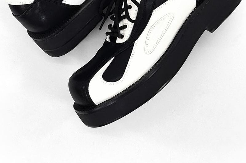Malnia Home - Platform veterschoenen van echt leer