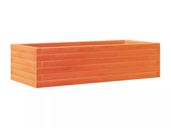 Jardinière bac lit surélevé bois marron 90 x 40 x 23 cm 02_0038507