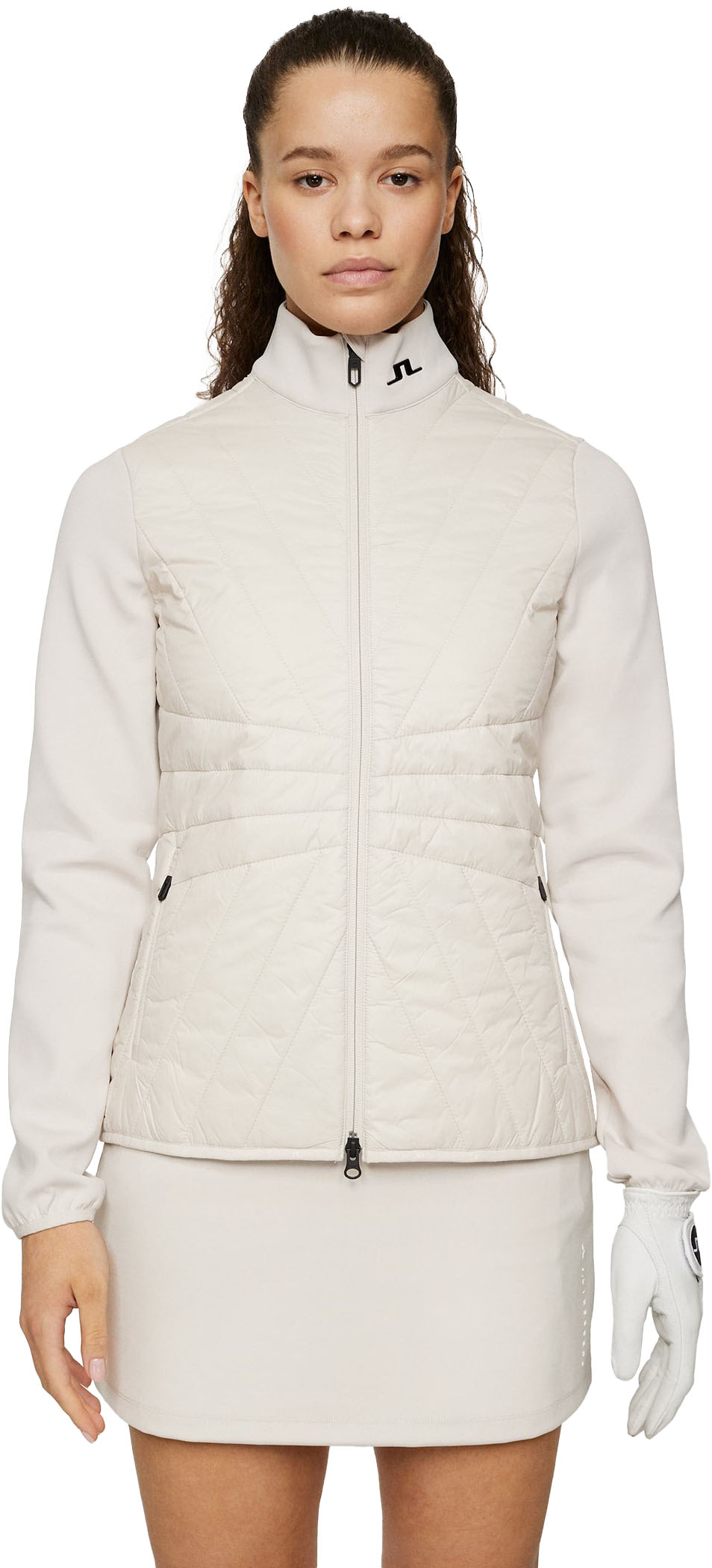 Holma Quilt Hybrid Jacket Dame Moonbeam