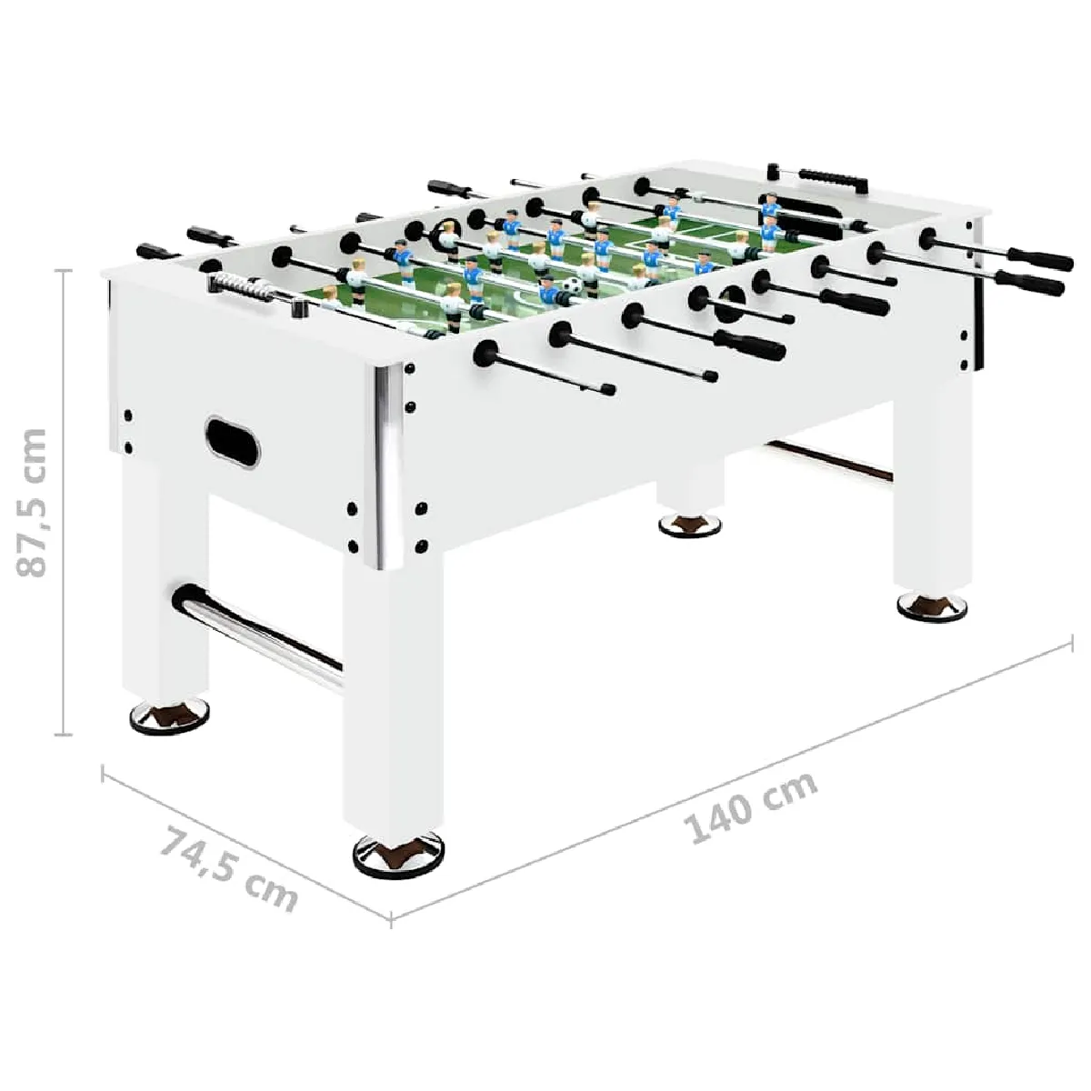 VidaXL Baby-foot Blanc