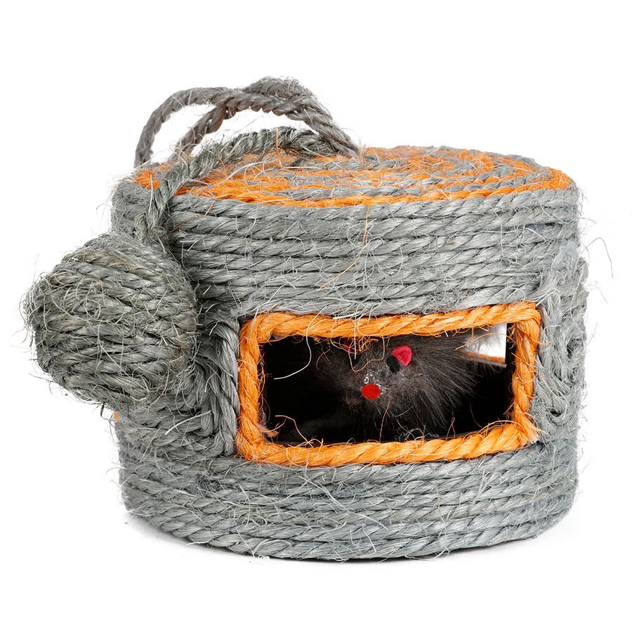 Kratzspielzeug für Katzen Mäuseburg 15x10cm