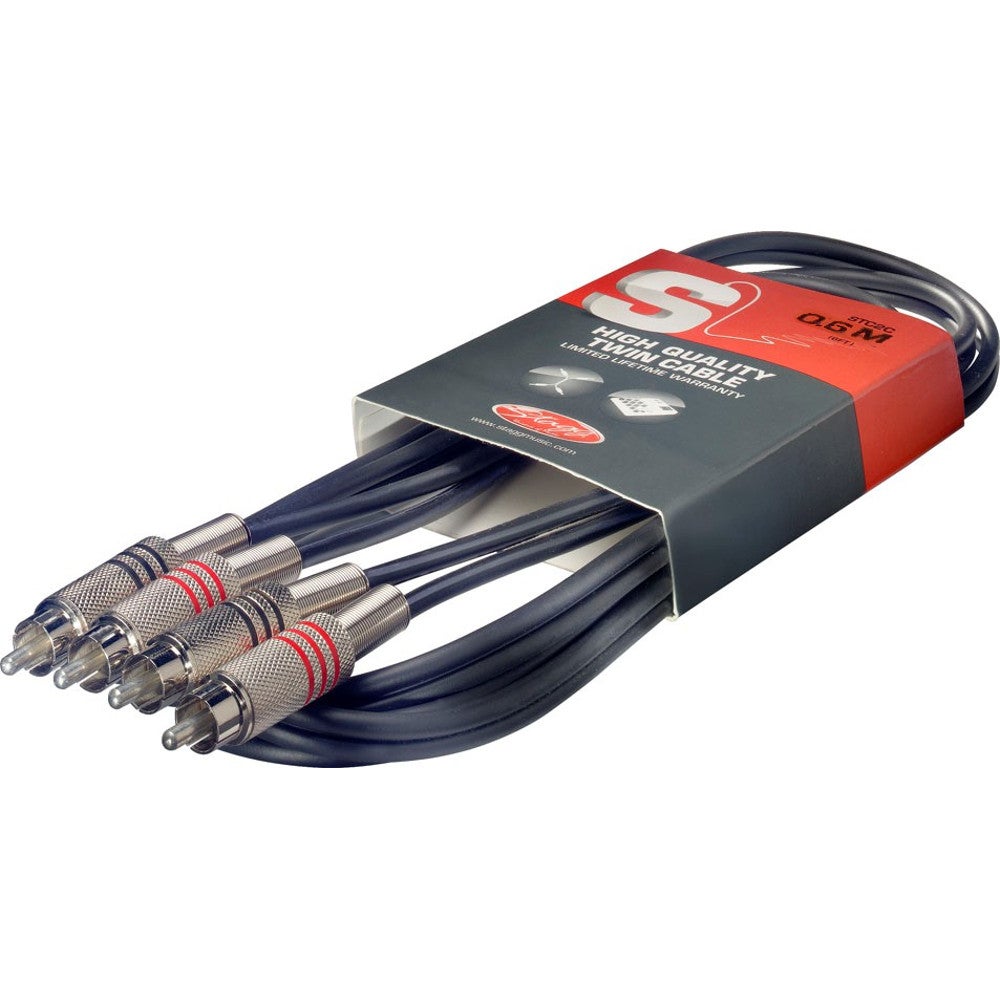 Stagg STC060C 2x RCA male - 2x RCA male 60 cm