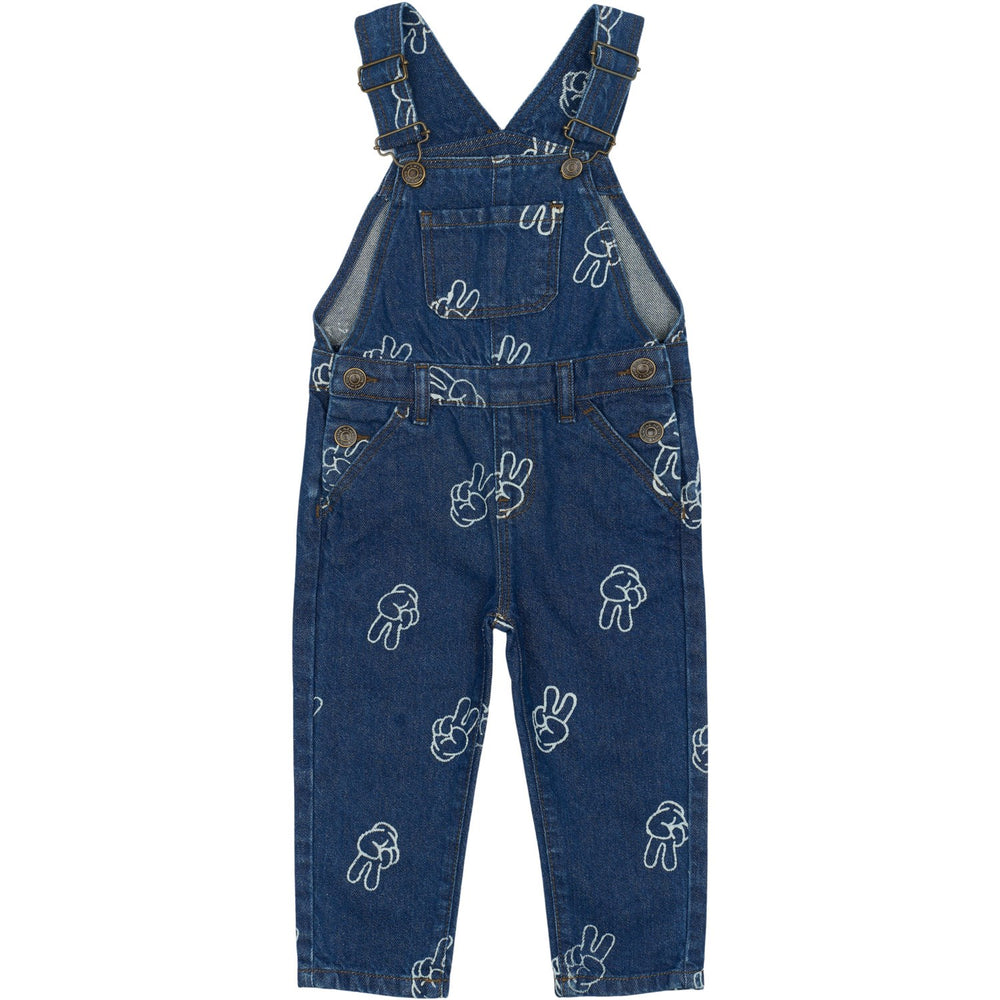 Køb THE NEW Siblings Medium Blue Denim AOP TNSTProsper Denim Dungarees