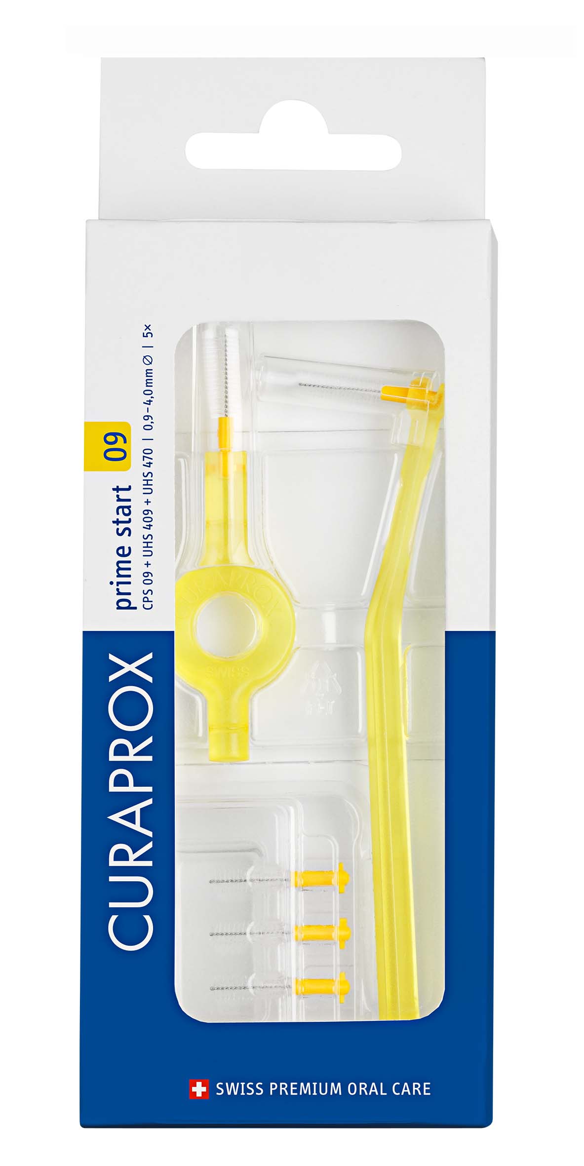 CURAPROX CPS 09 prime start<br>1 Stück, Blister, + UHS 409 & 470 Halter gelb mit Schutzkappe