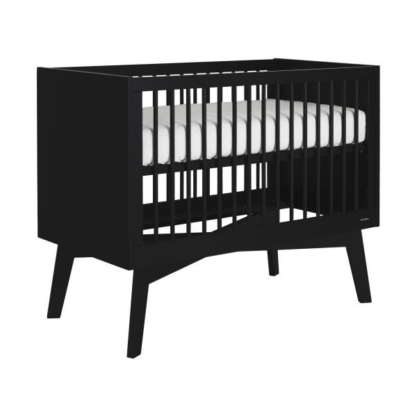 Kidsmill Sixties Babybed Zwart Mat 60 x 120 cm