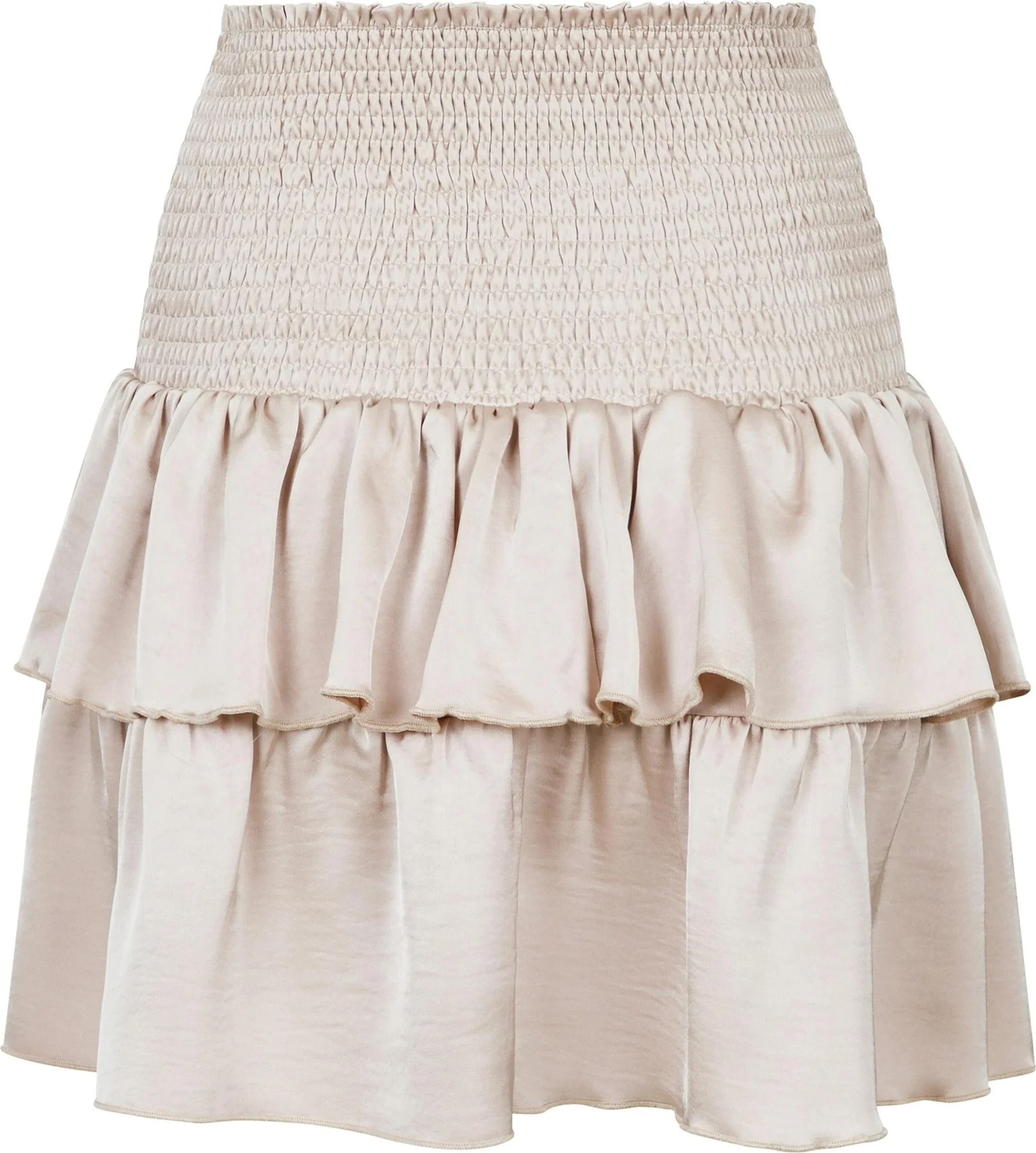 Neo Noir Carin Heavy Sateen Skirt champagne