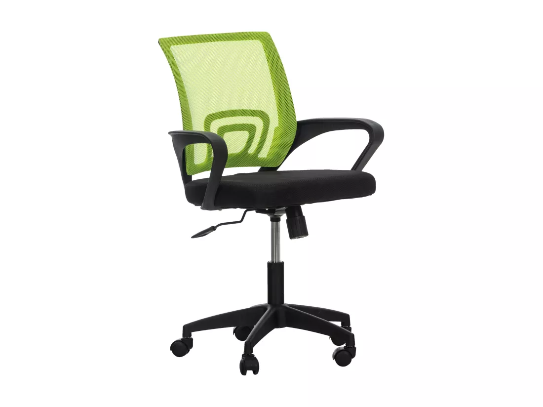Chaise de bureau - Microfibre & Plastique - Vert - Auburn