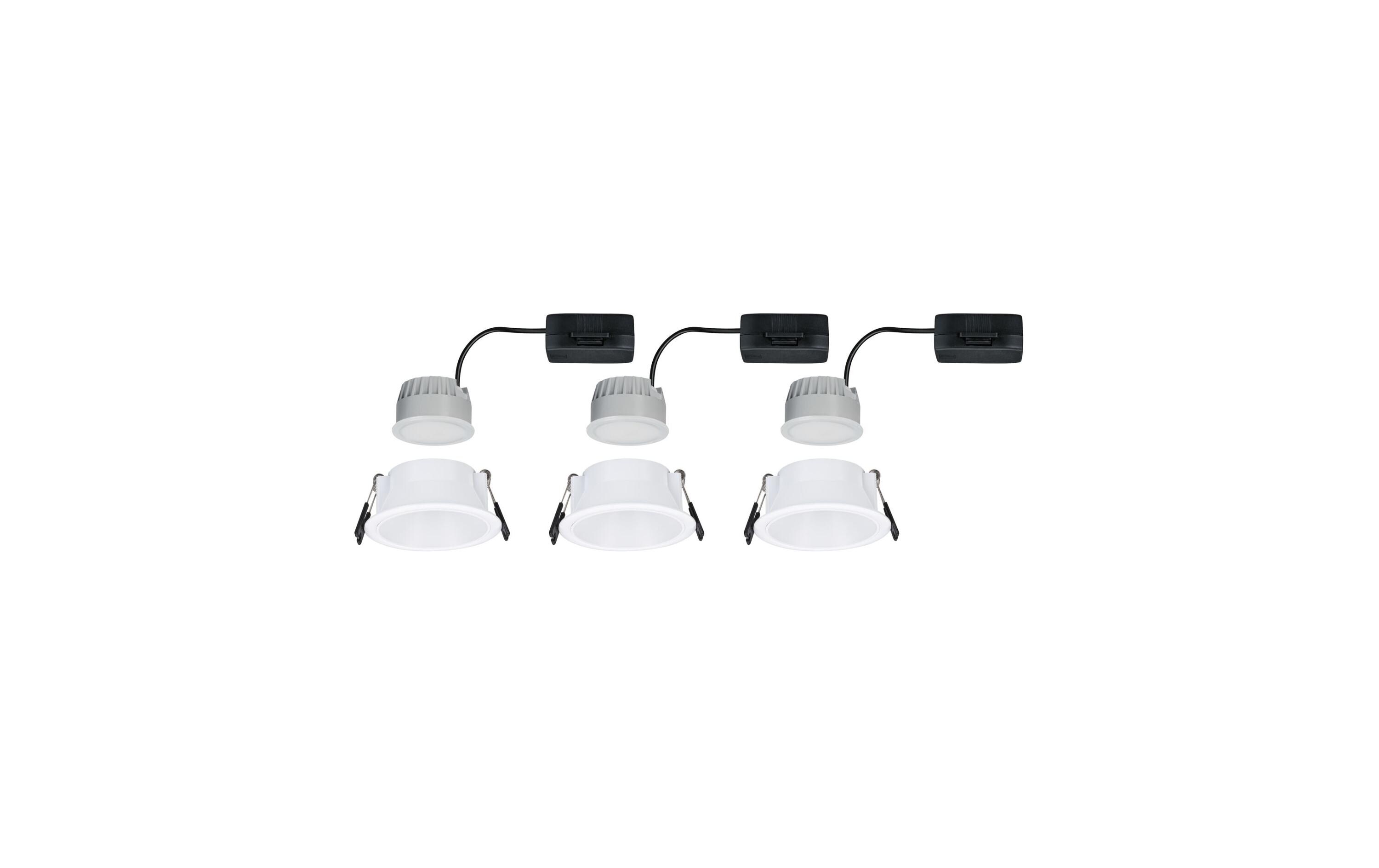 Einbauleuchte LED Cole Coin 3er-Set WeissDimmbare Einbauleuchte