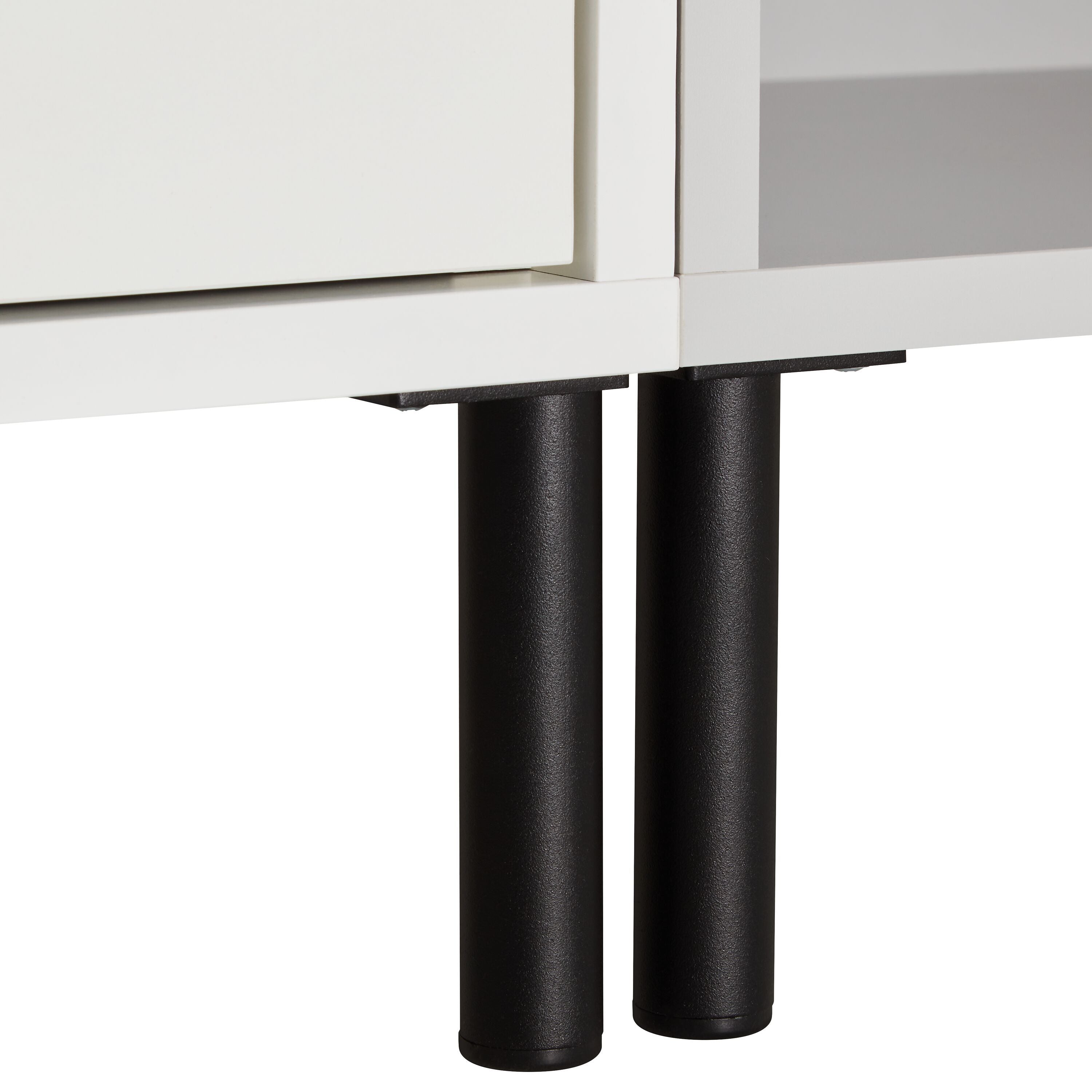 FINJA Sideboard - Grau / Weiss / B: 200.0 cm x T: 36.0 cm x H: 92.0 cm