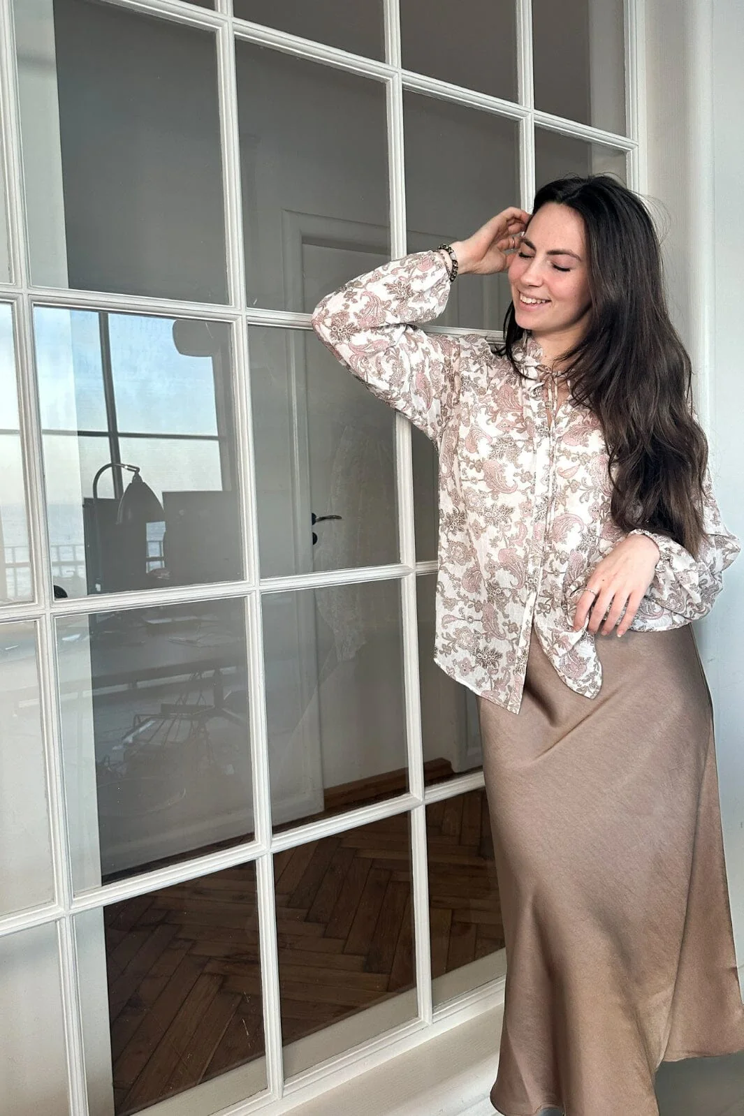 Neo Noir Cobie Glitter Paisley Blouse