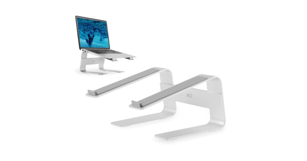 ACT ConnectivityLaptopstandaard aluminium  (Aluminium)