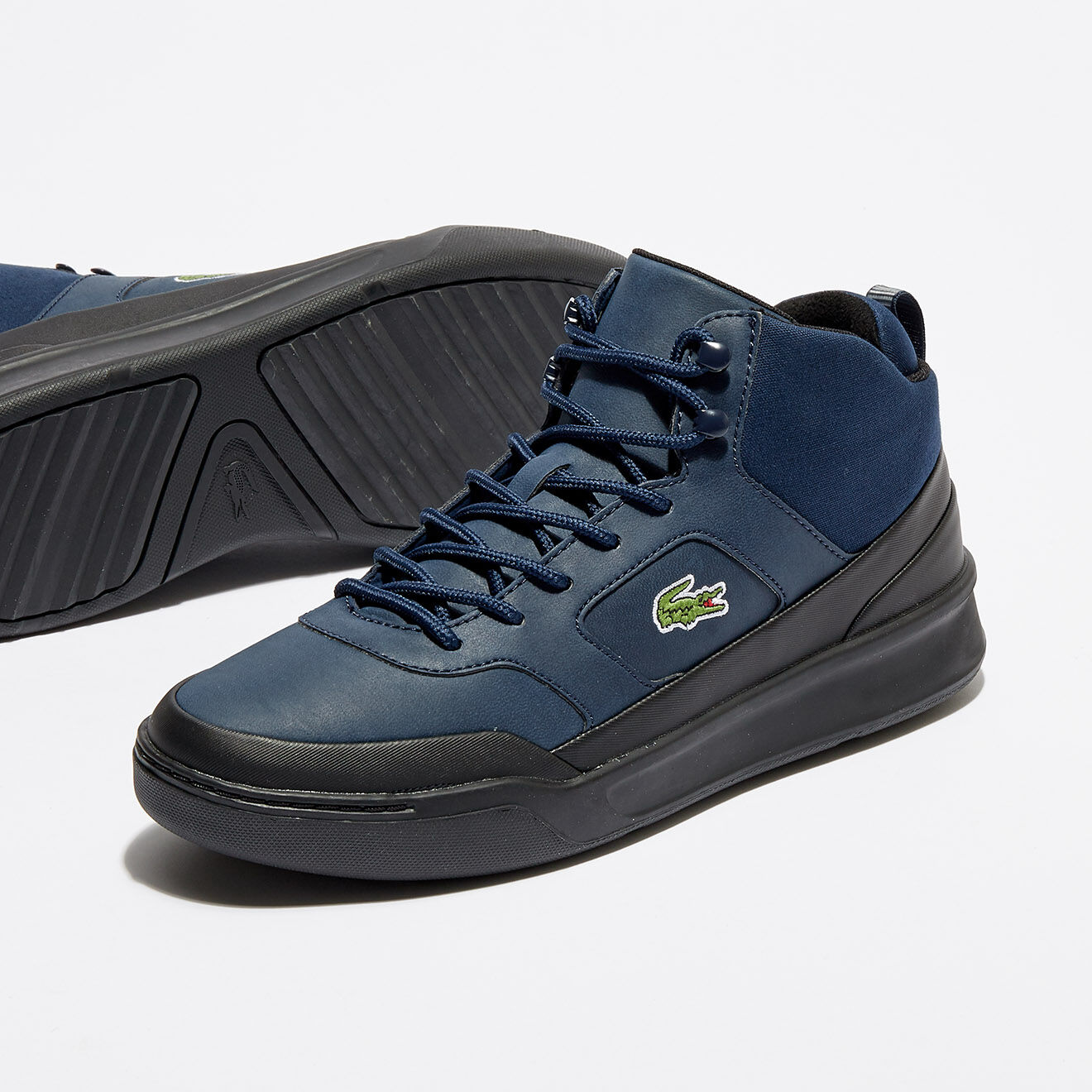 Lacoste Baskets Explorateur Spt Mid 417 2 Q4 bleu marine/noir