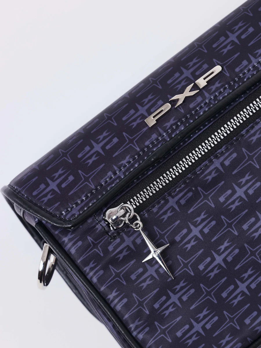 Project X Paris Polaris Monogram Crossbody Bag Heren Zwart/Donkerblauw