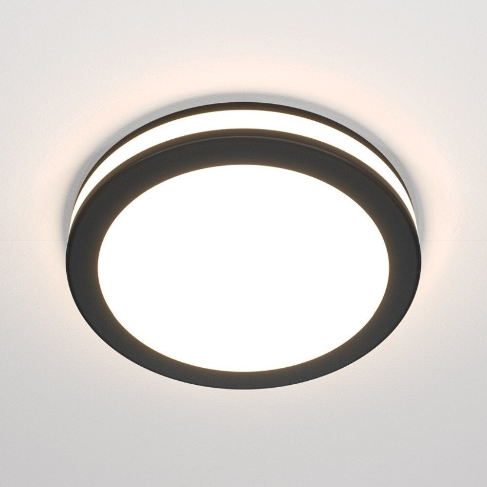 Phantom LED inbouwspot in zwart, 12W, 750lm, rond