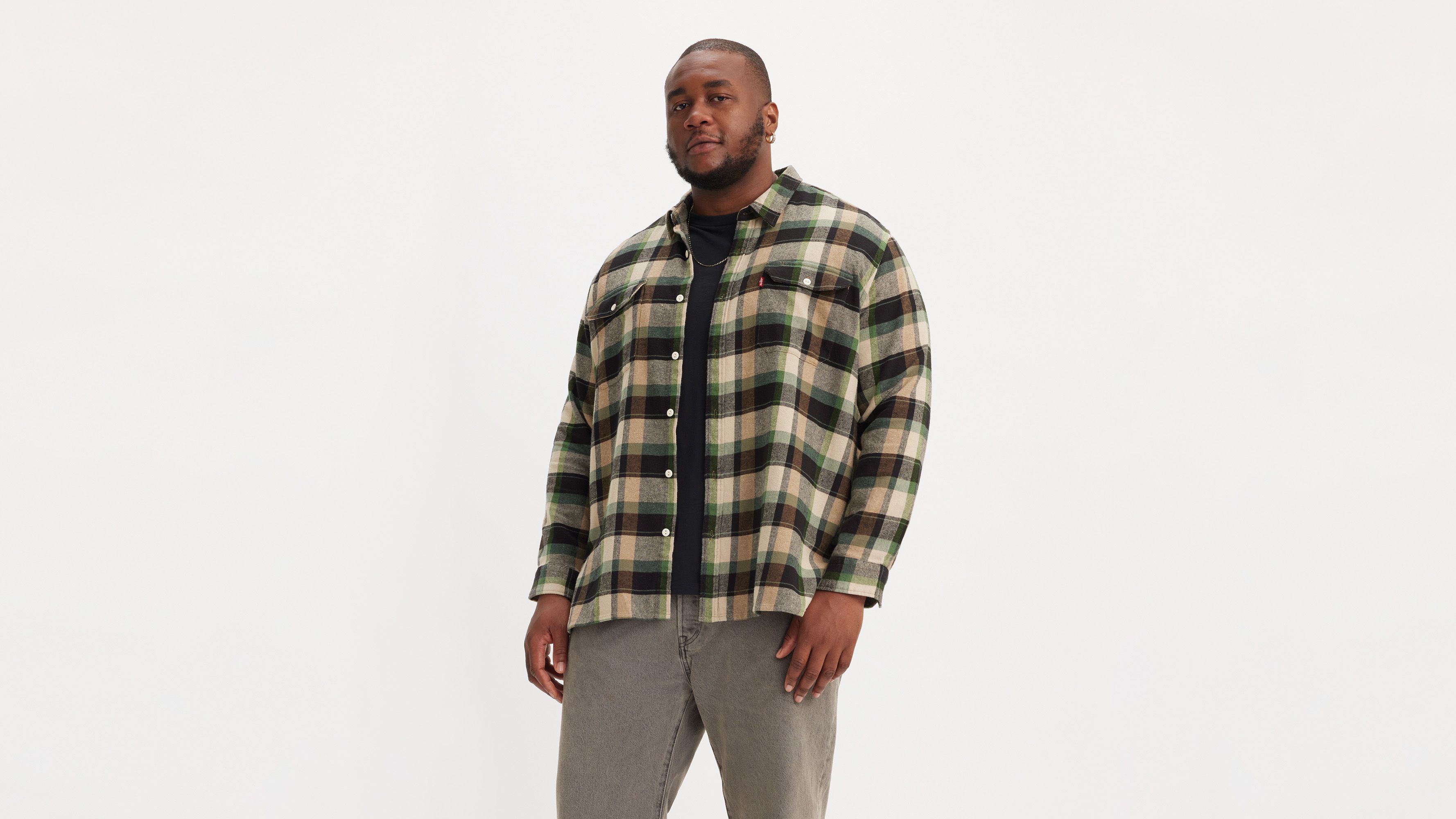 Surchemise Jackson Worker (grandes tailles) - Medina Plaid Meteorite - Multicolore