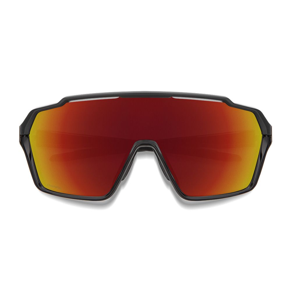 Smith SHIFT MAG - Lunettes de soleil matte black/chromapop red mirror