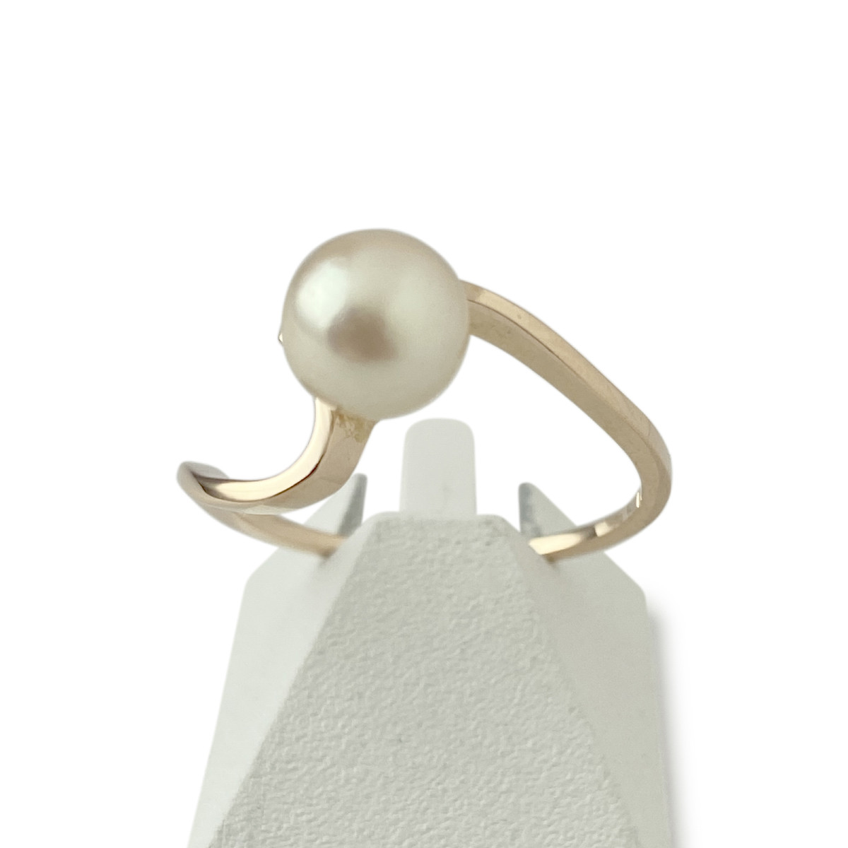 Bague d'occasion or 750 jaune perle de culture