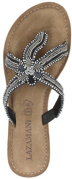 Lazamani Teenslippers zwart
