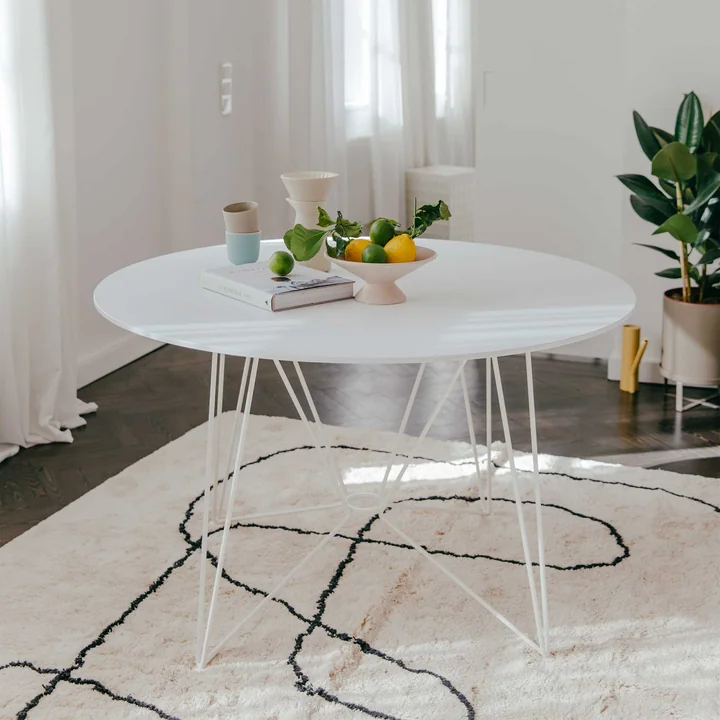 Acapulco Design - The Ring Table, H 74 x Ø 120 cm, HPL schwarz / schwarz